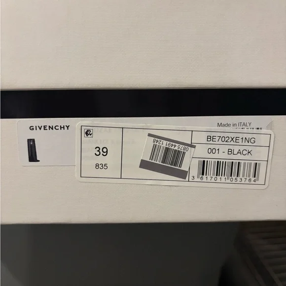 Black Tall Boots with Silver Lock Detail - Picture 3 of 11